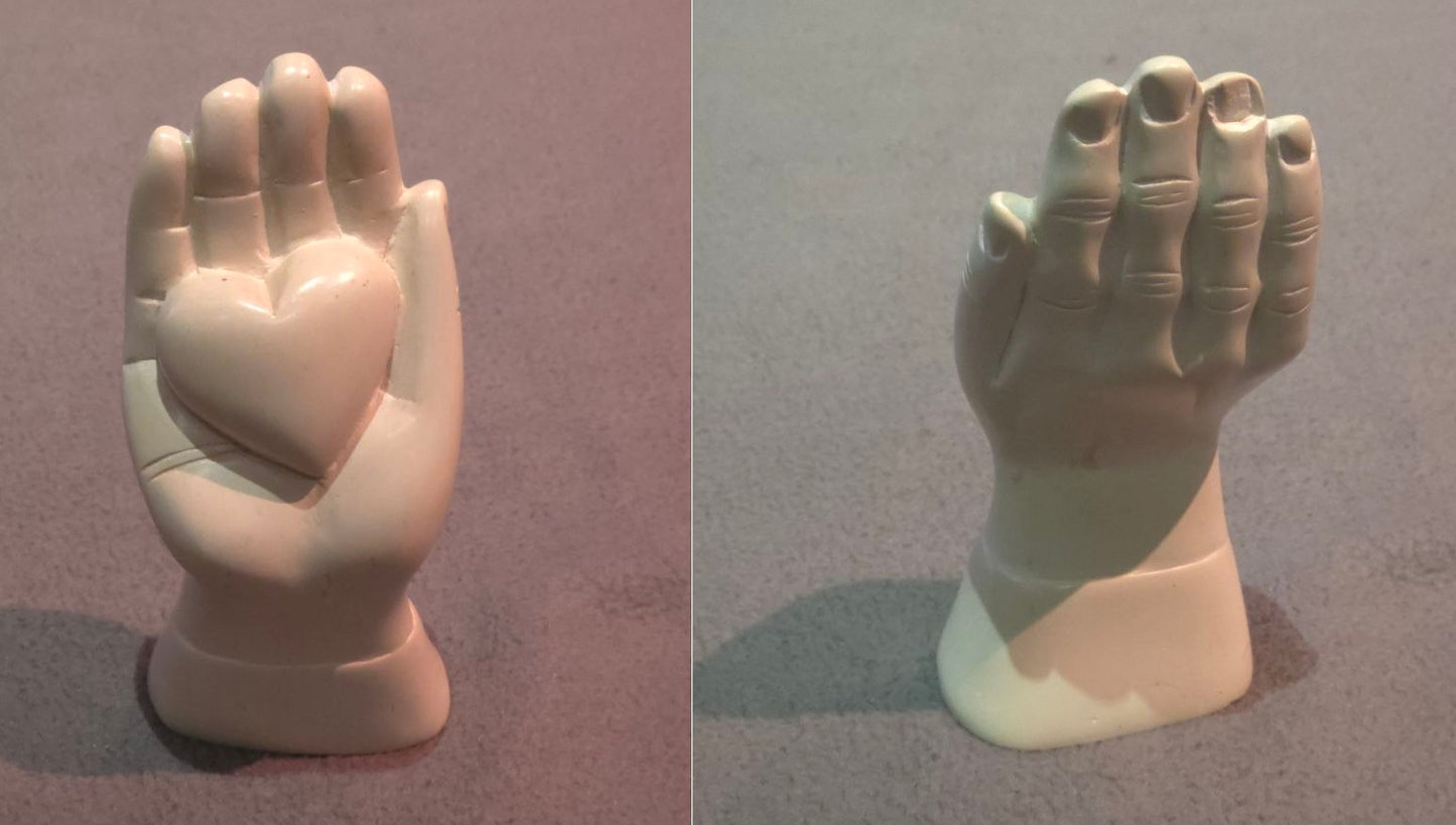 Carved Love Hand Broken Nail -(50% discount due to damage)