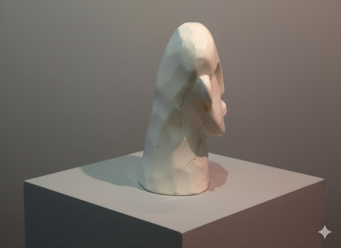 Hand Carved Human Face