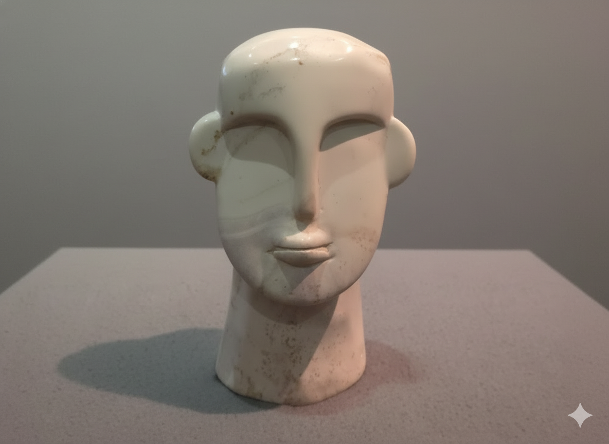 Hand Carved Human Face