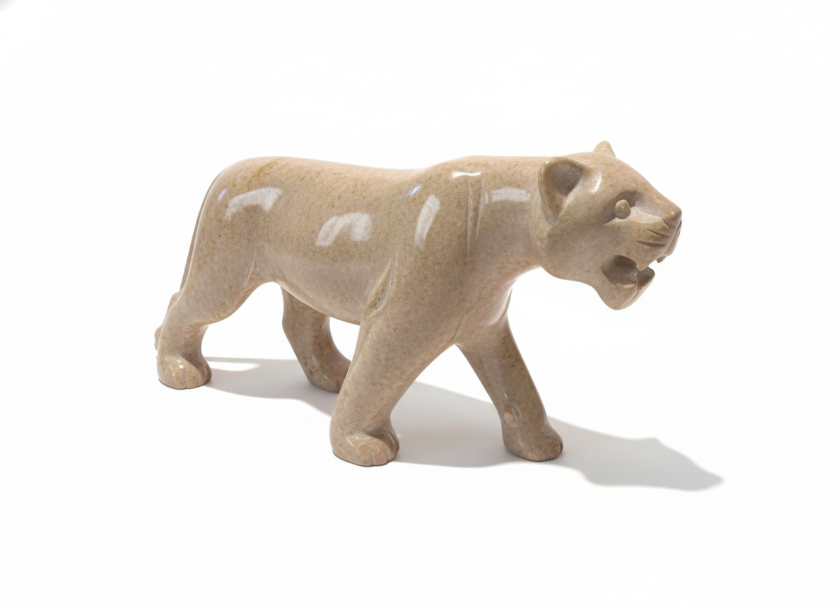 Hand Carved Female Lion