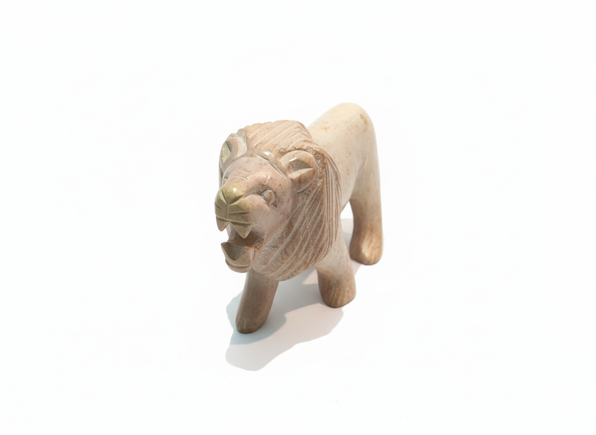 Hand Carved Lion - Medium