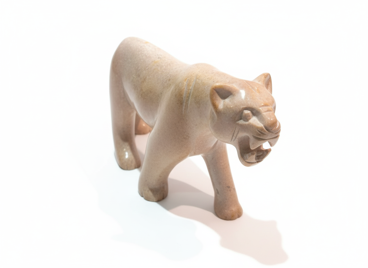 Hand Carved Female Lion