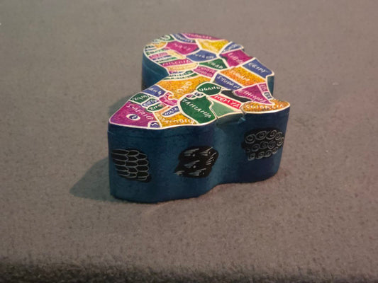 African Map Container (Small) - Blue