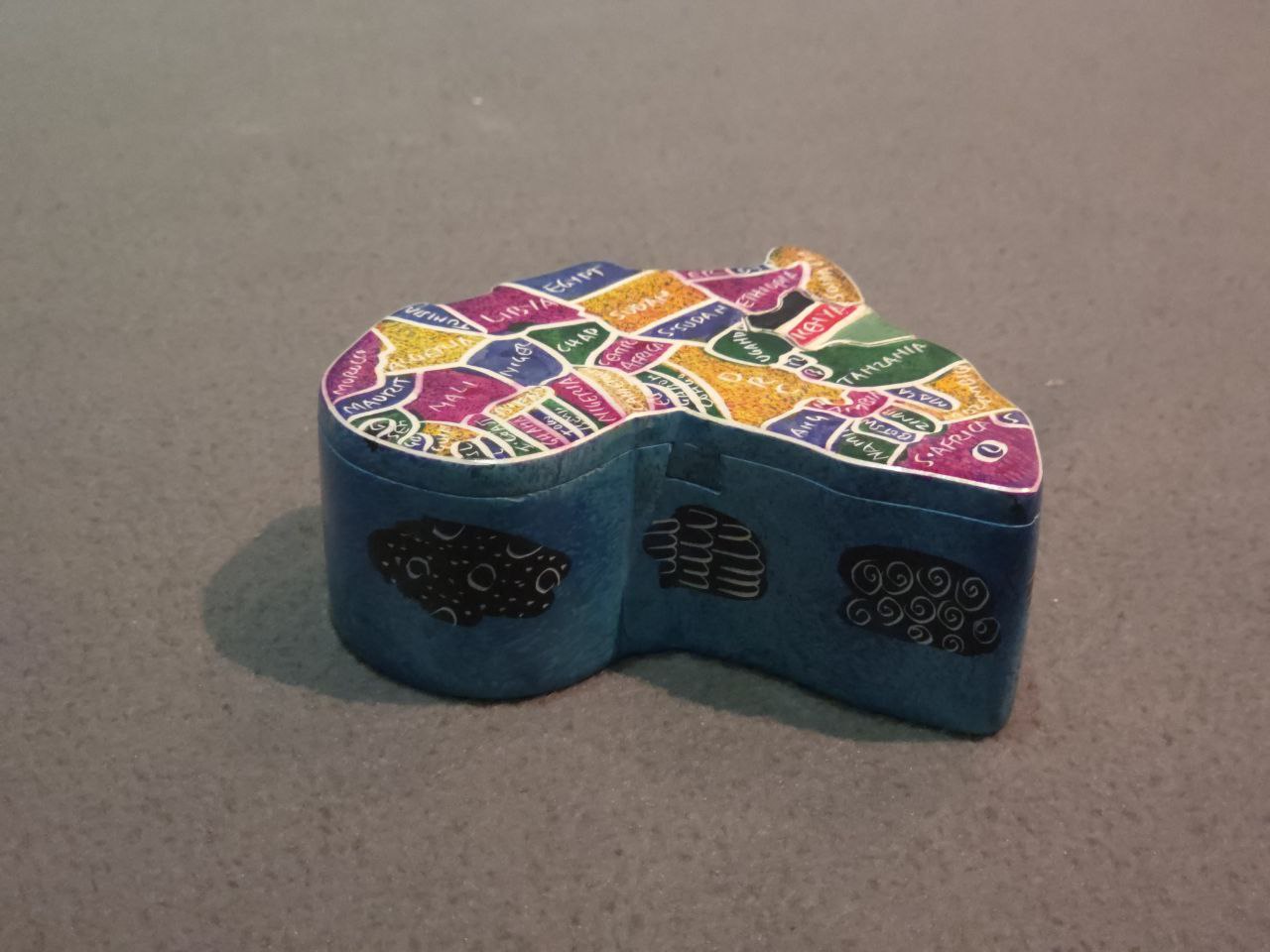 African Map Container (Small) - Blue