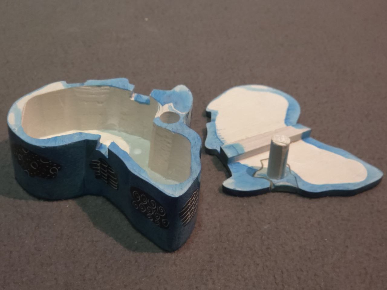 African Map Container (Small) - Blue