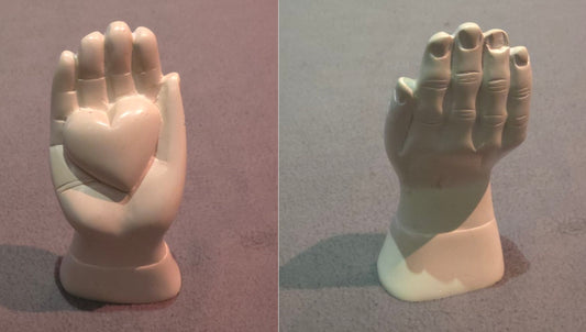 Carved Love Hand Broken Nail -(50% discount due to damage)