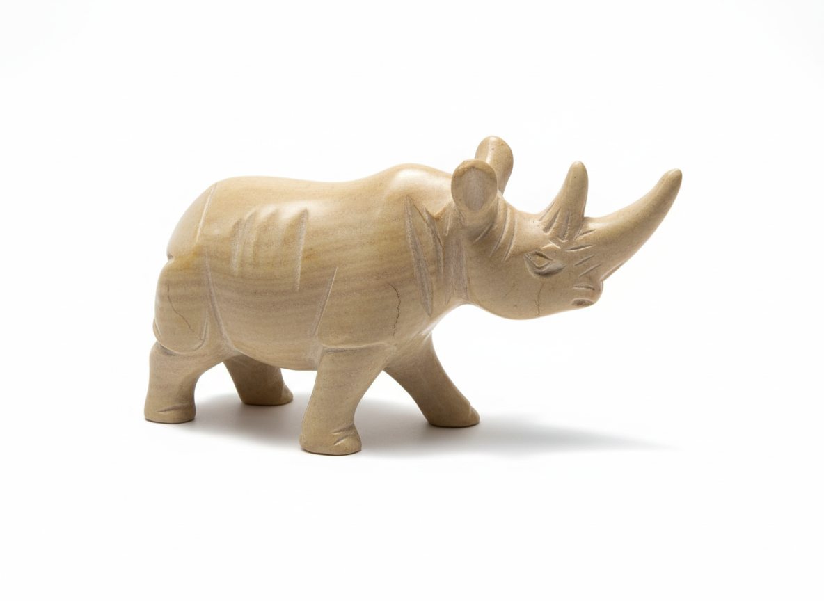 Hand Carved Rhino