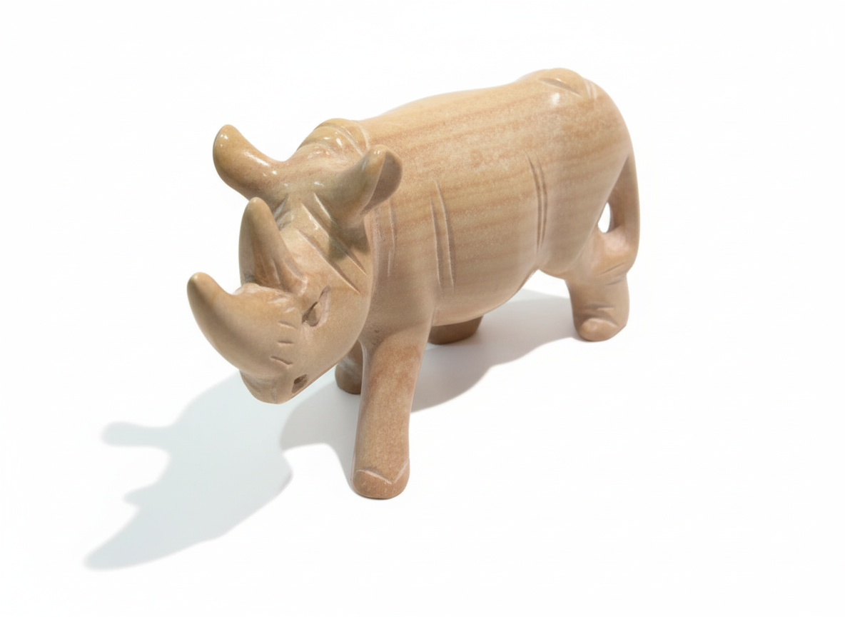 Hand Carved Rhino