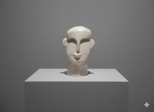 Hand Carved Human Face